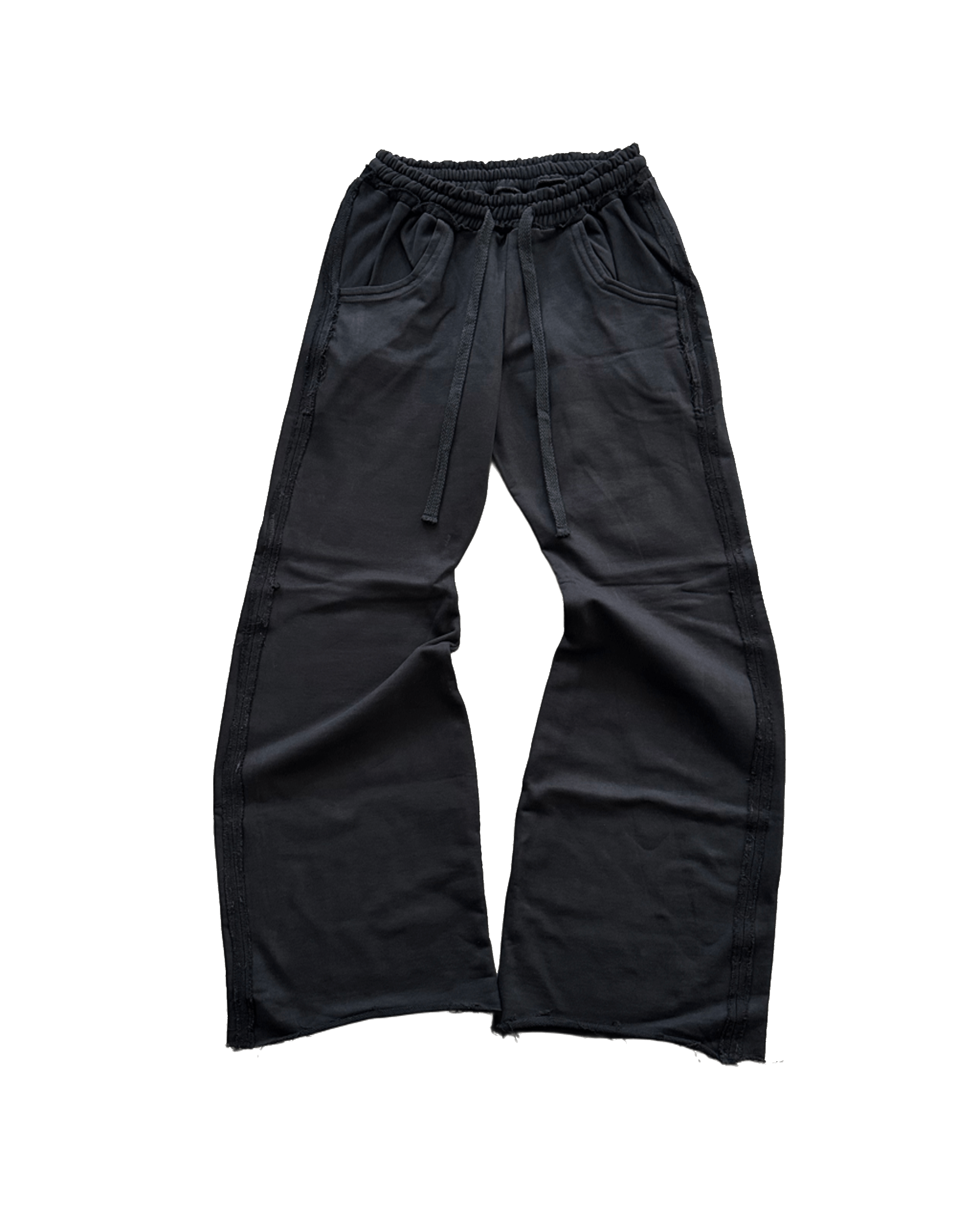 FLARED  SWEATPANTS TEXTURED SEAMS