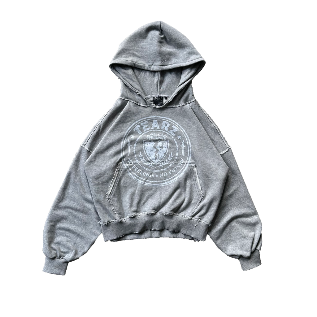 HOODIE "NO FEELINGS" DISTRESSED
