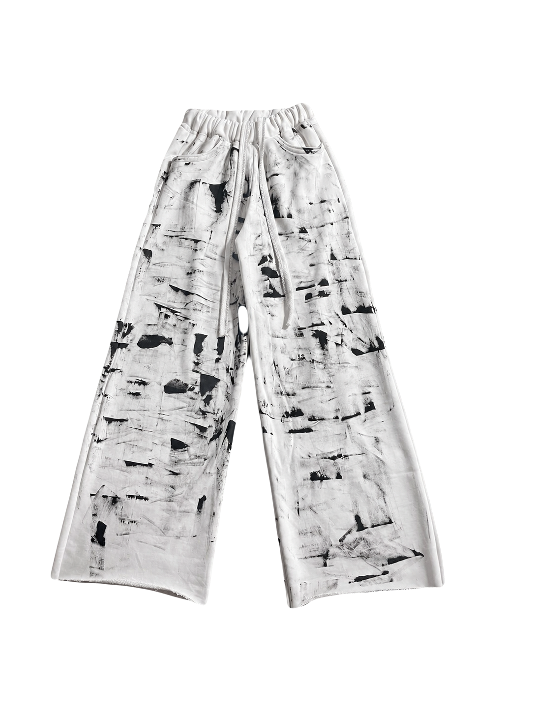 TRZ BLACK PATERN SWEATPANTS